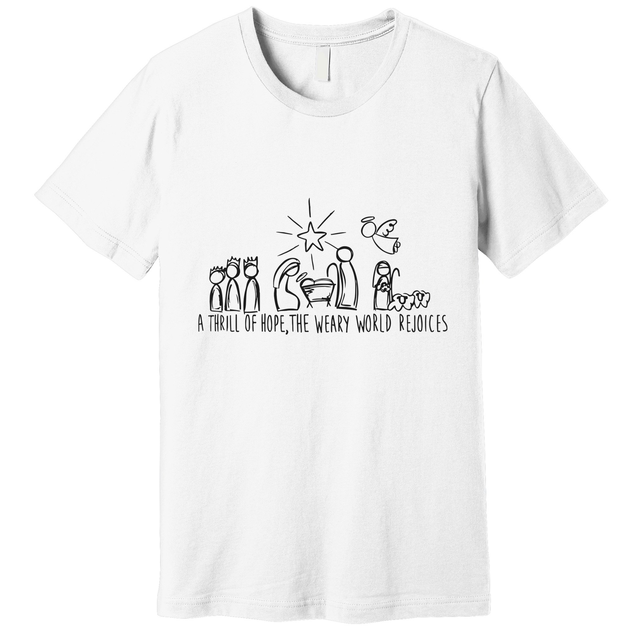 Christian Nativity Scene Premium T-Shirt