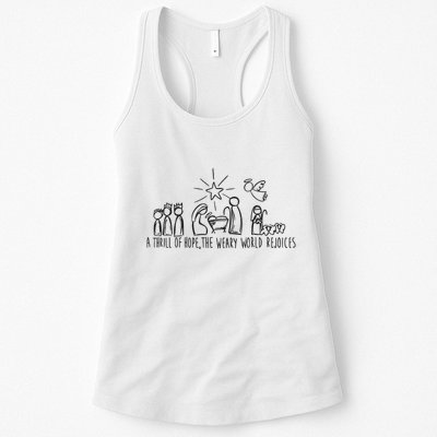 Christian Nativity Scene Womens Tank Top