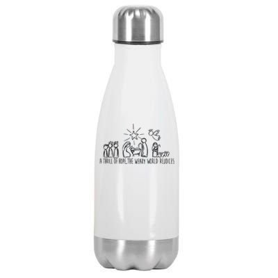 Christian Nativity Scene Stainless Steel Insulated Water Bottle