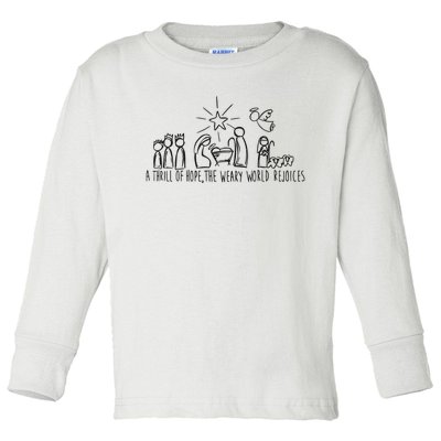 Christian Nativity Scene Toddler Long Sleeve Shirt