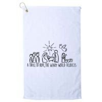 Christian Nativity Scene Golf Towel
