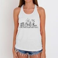 Christian Nativity Scene Women's Knotted Racerback Tank