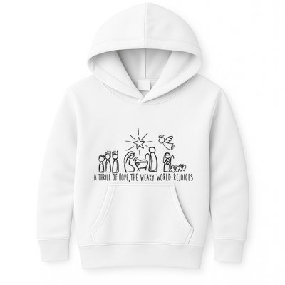 Christian Nativity Scene Kids Hoodie