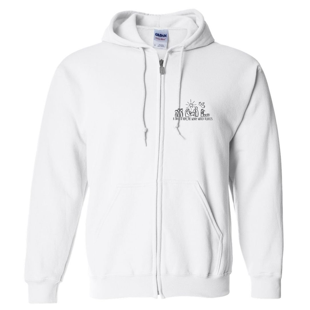 Christian Nativity Scene Full Zip Hoodie