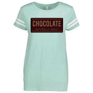 Chocolate Naturally Sweet Dessert Lover Food Cacao Flavor Enza Ladies Jersey Football T-Shirt