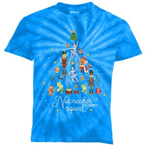 Christmas Nutcracker Squad Ballet Dance  Kids Tie-Dye T-Shirt