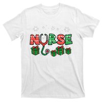 Christmas Nurse Stethoscope Xmas Nursing Scrub Top RN T-Shirt