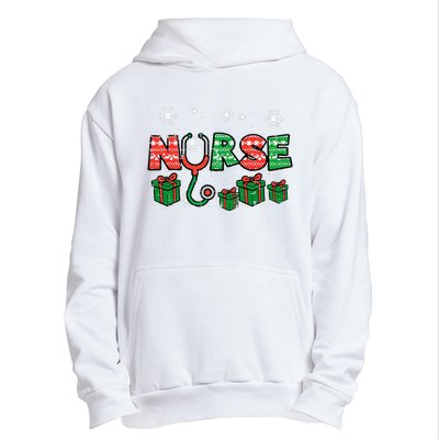 Christmas Nurse Stethoscope Xmas Nursing Scrub Top RN Urban Pullover Hoodie