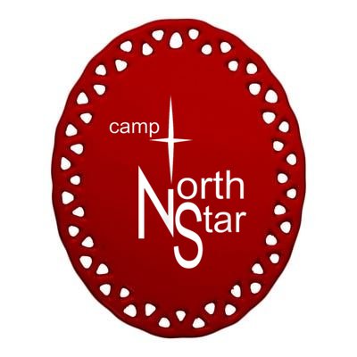 Camp North Star Ceramic Oval Ornament