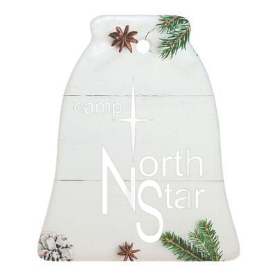 Camp North Star Ceramic Bell Ornament