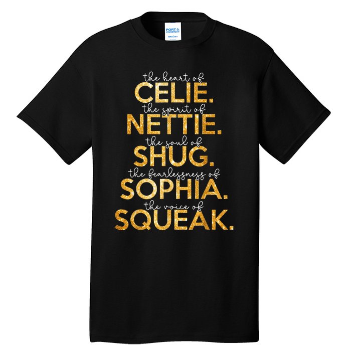 Celie Nettie Shug Sophia Squeak Tall T-Shirt