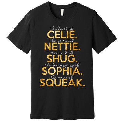 Celie Nettie Shug Sophia Squeak Premium T-Shirt