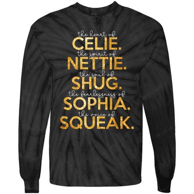 Celie Nettie Shug Sophia Squeak Tie-Dye Long Sleeve Shirt