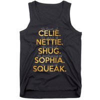 Celie Nettie Shug Sophia Squeak Tank Top