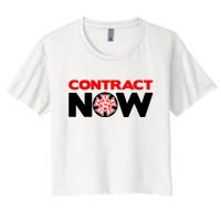 Contract Now Snl Trendy Design Women's Crop Top Tee