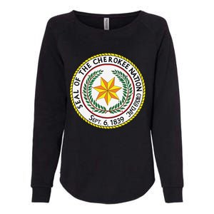 CHEROKEE NATION SEAL NATIVE AMERICAN INDIAN HONOR ROOTS Womens California Wash Sweatshirt