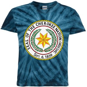 CHEROKEE NATION SEAL NATIVE AMERICAN INDIAN HONOR ROOTS Kids Tie-Dye T-Shirt