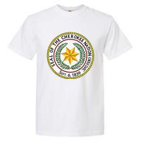 CHEROKEE NATION SEAL NATIVE AMERICAN INDIAN HONOR ROOTS Garment-Dyed Heavyweight T-Shirt