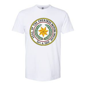 CHEROKEE NATION SEAL NATIVE AMERICAN INDIAN HONOR ROOTS Softstyle CVC T-Shirt