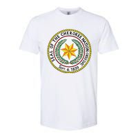 CHEROKEE NATION SEAL NATIVE AMERICAN INDIAN HONOR ROOTS Softstyle CVC T-Shirt