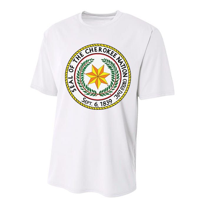 CHEROKEE NATION SEAL NATIVE AMERICAN INDIAN HONOR ROOTS Performance Sprint T-Shirt