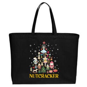 Christmas Nutcracker Squad Ballet Dance Women Xmas Cotton Canvas Jumbo Tote