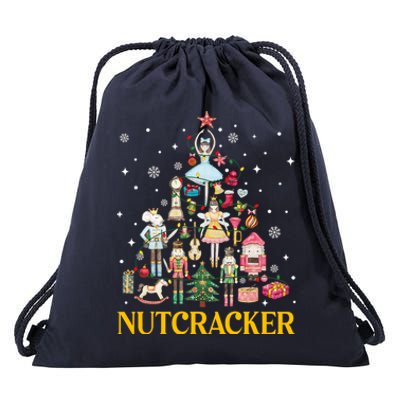 Christmas Nutcracker Squad Ballet Dance Women Xmas Drawstring Bag