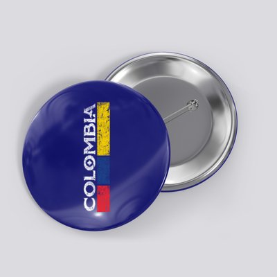 Colombia National Soccer Team Pride Flag Colombian Gift Button