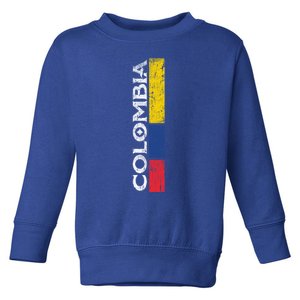 Colombia National Soccer Team Pride Flag Colombian Gift Toddler Sweatshirt