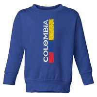 Colombia National Soccer Team Pride Flag Colombian Gift Toddler Sweatshirt