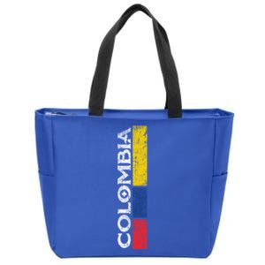 Colombia National Soccer Team Pride Flag Colombian Gift Zip Tote Bag