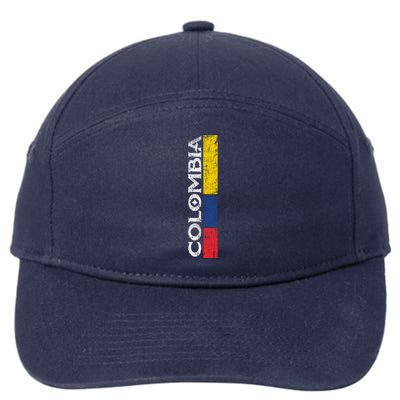 Colombia National Soccer Team Pride Flag Colombian Gift 7-Panel Snapback Hat