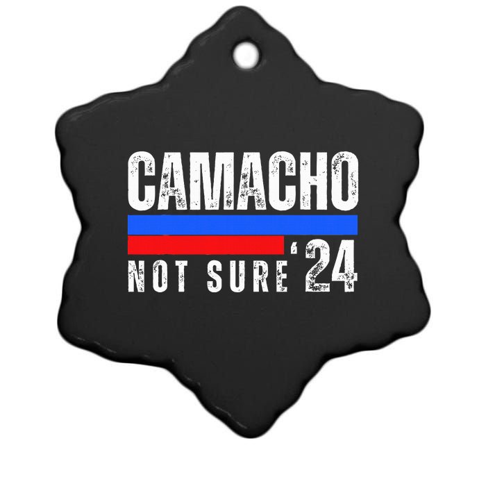 Camacho Not Sure 2024 Presidential Campaign Ceramic Star Ornament