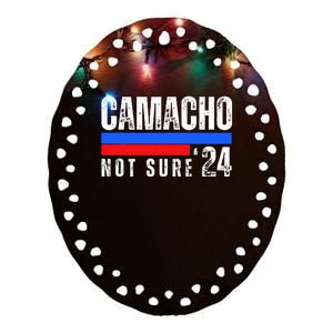 Camacho Not Sure 2024 Presidential Campaign Ceramic Oval Ornament