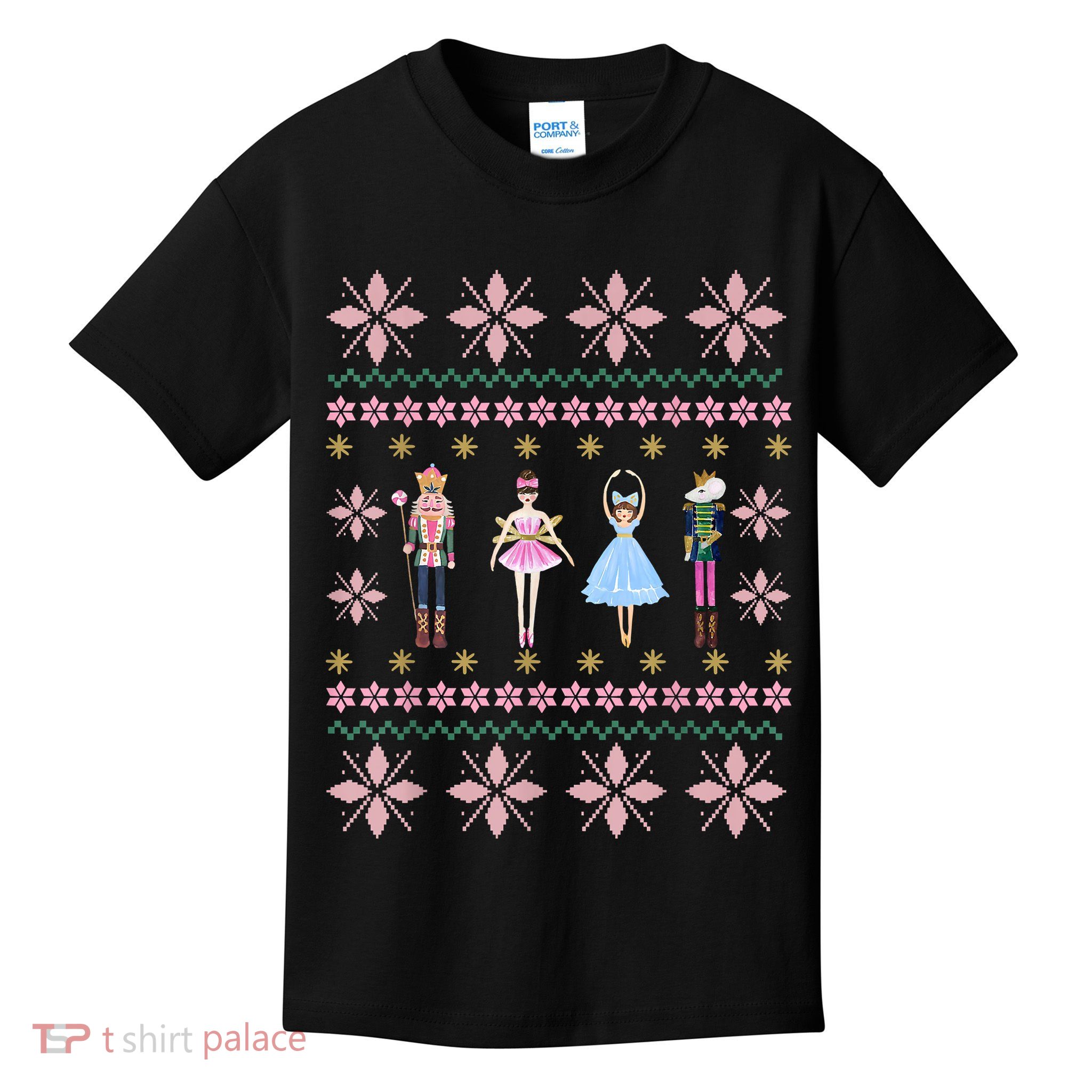 Christmas Nutcracker Squad Ballet Dance Funny Xmas Holiday Kids T-Shirt
