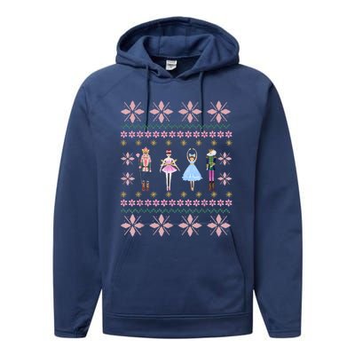 Christmas Nutcracker Squad Ballet Dance Funny Xmas Holiday Performance Fleece Hoodie