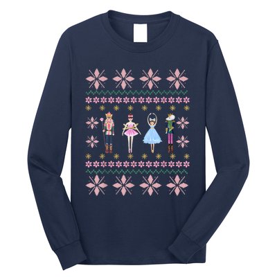 Christmas Nutcracker Squad Ballet Dance Funny Xmas Holiday Long Sleeve Shirt