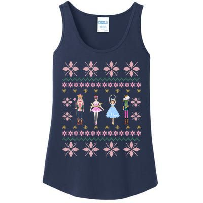 Christmas Nutcracker Squad Ballet Dance Funny Xmas Holiday Ladies Essential Tank