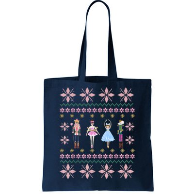 Christmas Nutcracker Squad Ballet Dance Funny Xmas Holiday Tote Bag