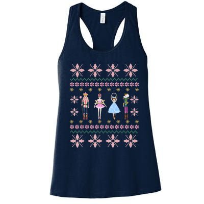 Christmas Nutcracker Squad Ballet Dance Funny Xmas Holiday Women's Racerback Tank