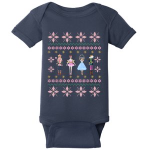 Christmas Nutcracker Squad Ballet Dance Funny Xmas Holiday Baby Bodysuit