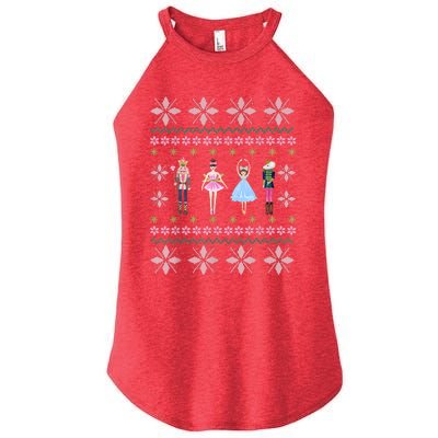 Christmas Nutcracker Squad Ballet Dance Funny Xmas Holiday Women's Perfect Tri Rocker Tank