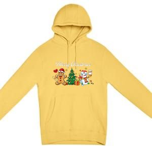 Christmas Nurse Squad Snowman Gingerbread Nicu Icu Rn Nurses Premium Pullover Hoodie