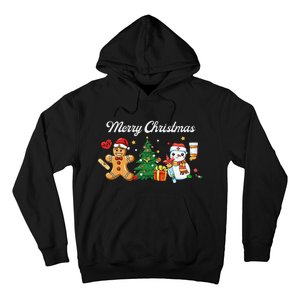 Christmas Nurse Squad Snowman Gingerbread Nicu Icu Rn Nurses Hoodie