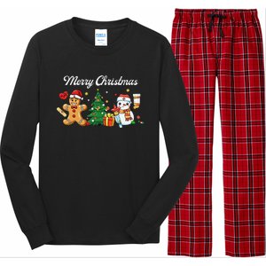 Christmas Nurse Squad Snowman Gingerbread Nicu Icu Rn Nurses Long Sleeve Pajama Set