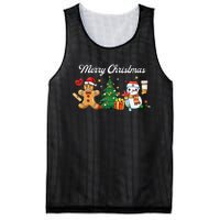 Christmas Nurse Squad Snowman Gingerbread Nicu Icu Rn Nurses Mesh Reversible Basketball Jersey Tank