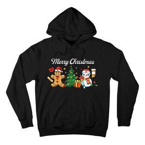 Christmas Nurse Squad Snowman Gingerbread Nicu Icu Rn Nurses Tall Hoodie