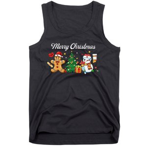 Christmas Nurse Squad Snowman Gingerbread Nicu Icu Rn Nurses Tank Top