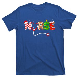 Christmas Nurse Santa Elf Rn Nicu Er Nursing Squad Gift T-Shirt