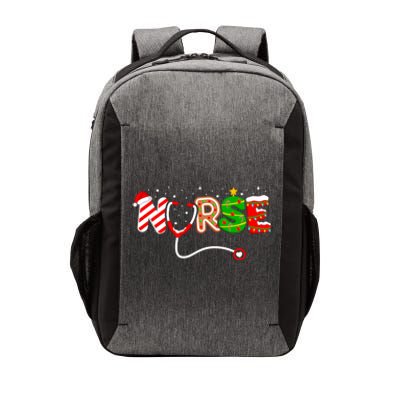 Christmas Nurse Santa Elf Rn Nicu Er Nursing Squad Gift Vector Backpack